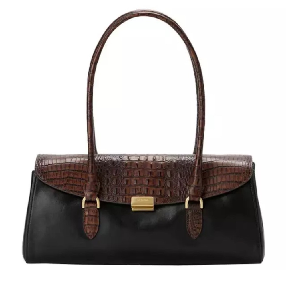 ❌SOLD❌BRAHMIN | Dayan Tuscan Black Textured Shoulder Bag NWT